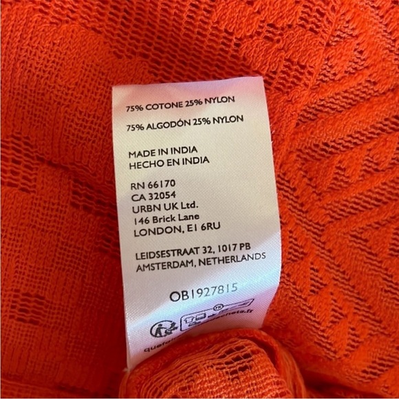 NWOT Anthropologie Maeve Long-Sleeve Collared Shirt Dress Coverup Red - Picture 15 of 16